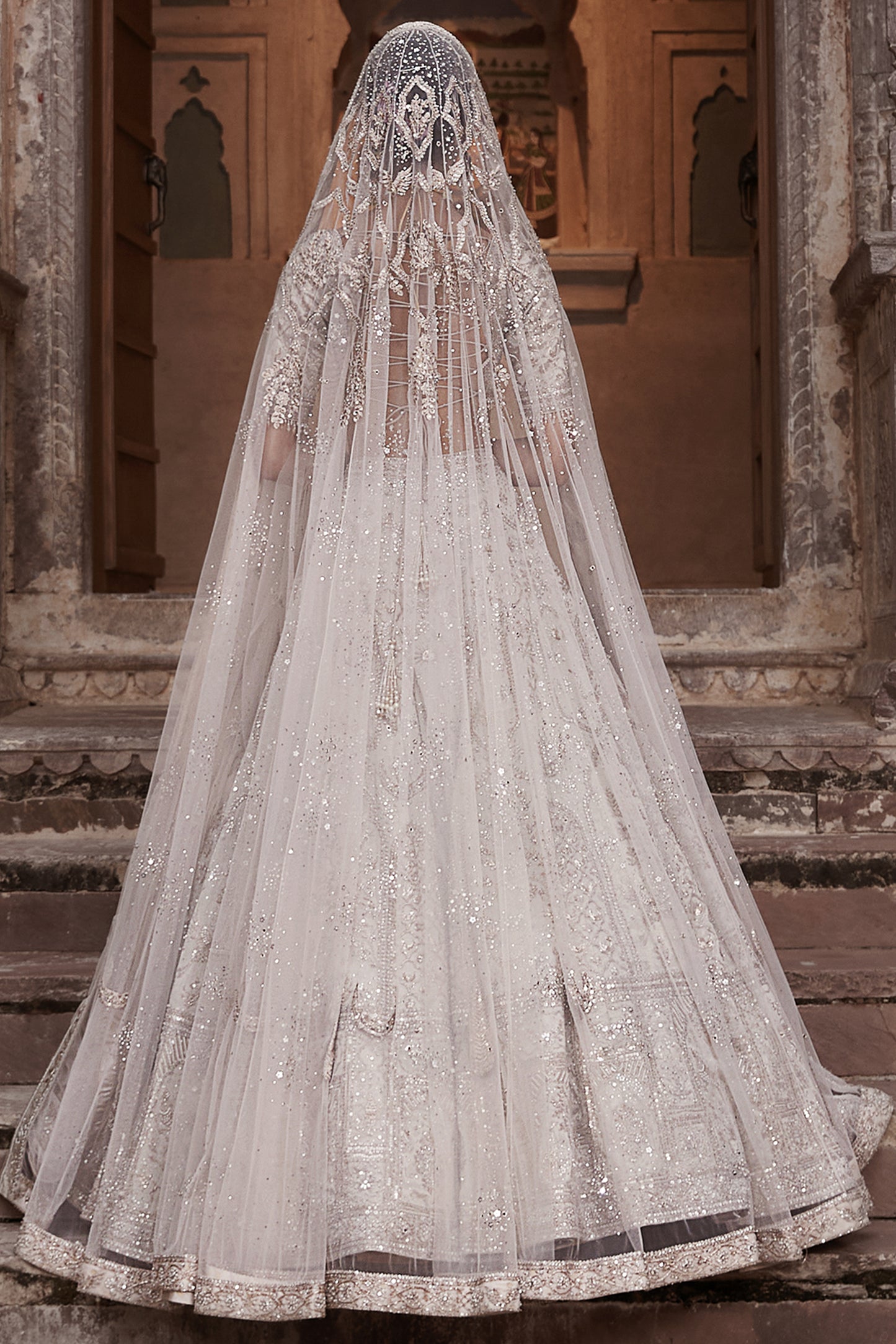 The Silver Needle Holy Trinity Lehenga