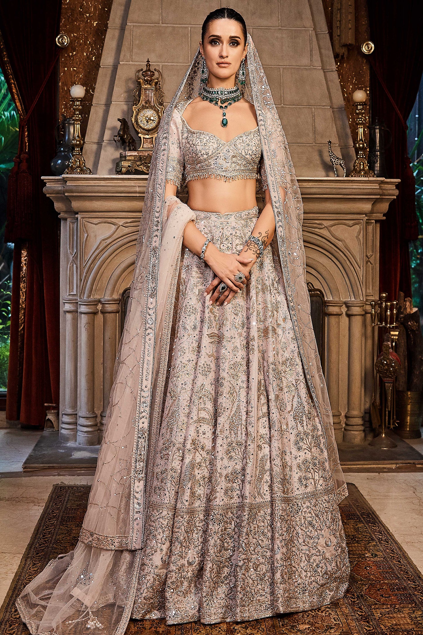 The Wanderlust Starlight Masai Lehenga